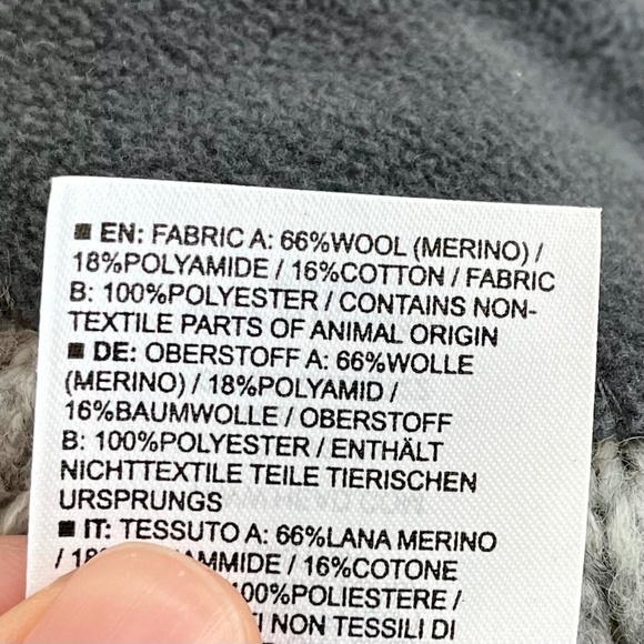 HEAD SPORT Merino wool cable knit beanie with detachable fur topper, Gray - Picture 7 of 7